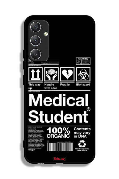 Tolwak غطاء حماية لهاتف سامسونج جالاكسي A34 5G، ملصق طالب الطب