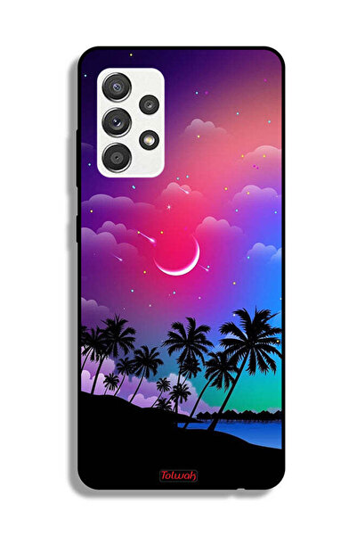 Tolwak Samsung Galaxy A32 5G Protective Case Cover Moon In Night Art