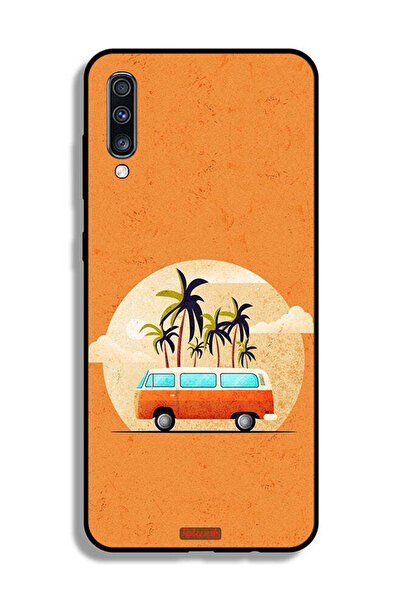 Tolwak غطاء حماية لهاتف Samsung Galaxy A70 بتصميم حافلة فنية