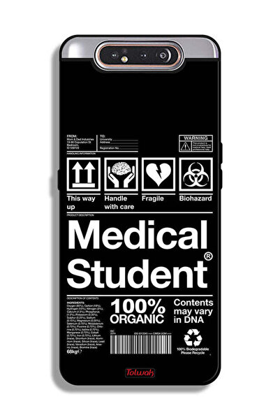 Tolwak غطاء حماية لهاتف Samsung Galaxy A80، ملصق طالب الطب