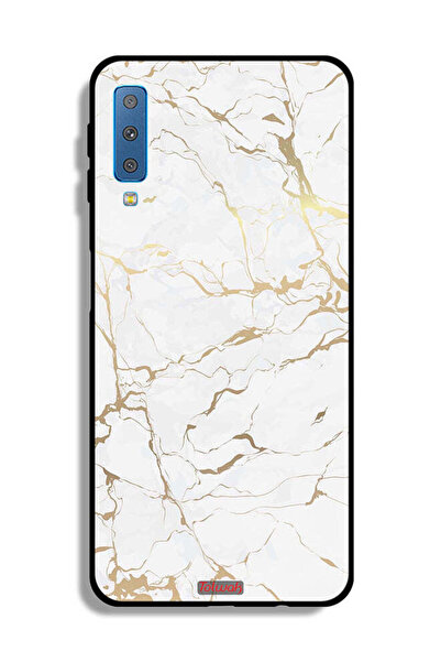 Tolwak غطاء حماية لهاتف Samsung Galaxy A7 (2018) بنمط رخامي