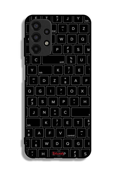 Tolwak غطاء حماية لهاتف Samsung Galaxy A13 4G بنمط مفاتيح لوحة المفاتيح العشو...