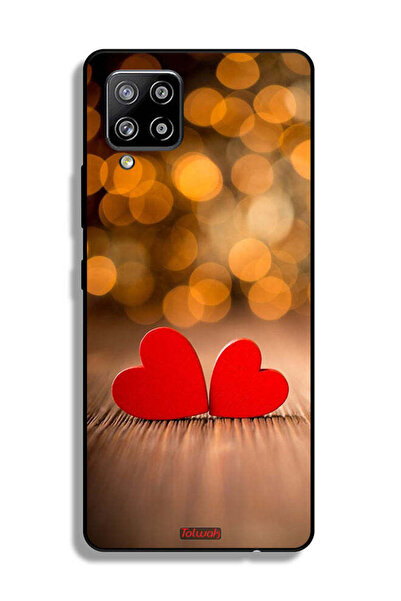 Tolwak Samsung Galaxy M42 5G Protective Case Cover Two Beautiful Hearts