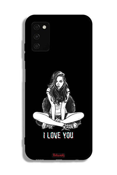 Tolwak غطاء حماية لهاتف سامسونج جالكسي A02s بتصميم "أحبك"