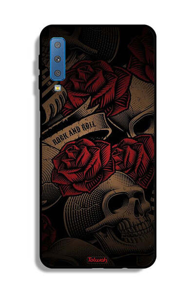 Tolwak غطاء حماية لهاتف Samsung Galaxy A7 (2018) Rok And Roll