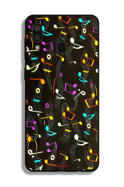 Tolwak غطاء حماية لهاتف سامسونج جالاكسي A30 بنمط قماش موسيقي
