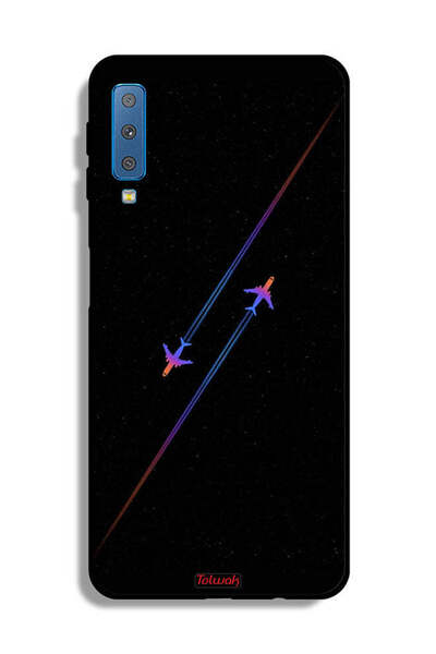 Tolwak غطاء حماية لهاتف Samsung Galaxy A7 (2018) برسومات طائرات