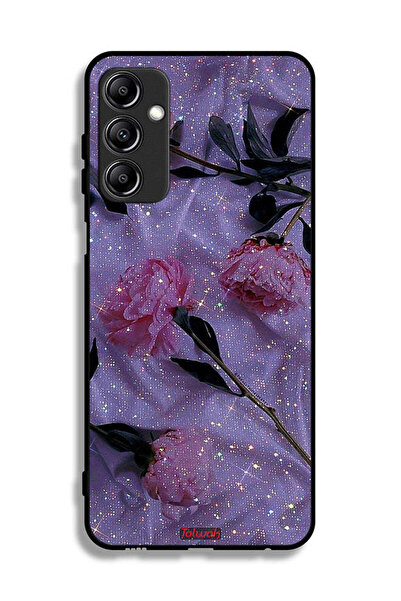 Tolwak غطاء حماية لهاتف سامسونج جالاكسي A24 4G بنقشة ورود لامعة