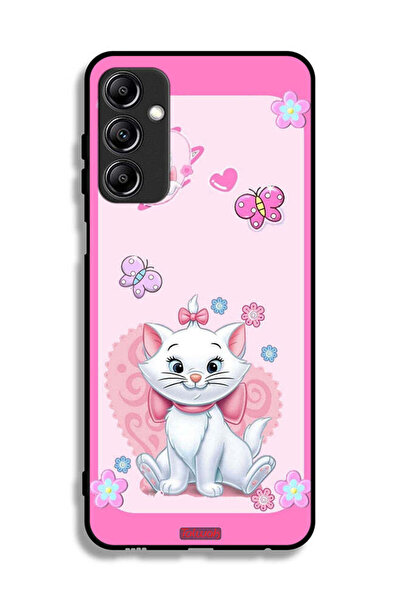 Tolwak Samsung Galaxy A24 4G Protective Case Cover Cute Lady Cat
