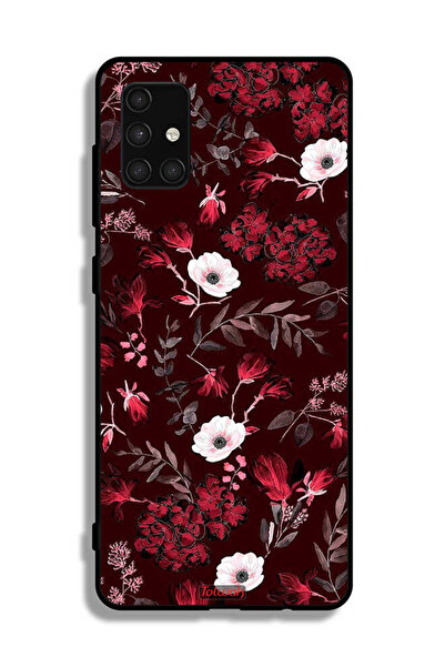 Tolwak Samsung Galaxy A71 4G Protective Case Cover Small Flowers And Tropical...