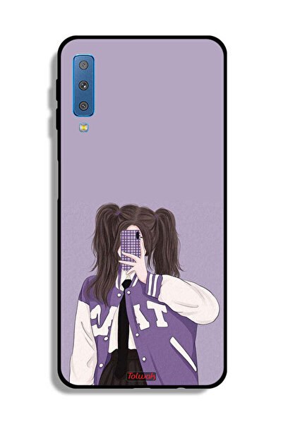 Tolwak غطاء حماية لهاتف Samsung Galaxy A7 (2018) لالتقاط صورة سيلفي