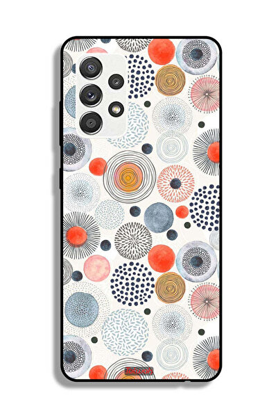 Tolwak Samsung Galaxy M32 5G Protective Case Cover Cotton Flowers Pattern