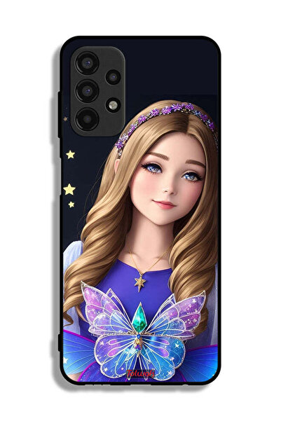 Tolwak Samsung Galaxy A13 4G Protective Case Cover Cute Butterfly Girl