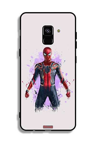 Tolwak غطاء حماية لهاتف Samsung Galaxy A8 Plus (2018) بتصميم Iron Spider
