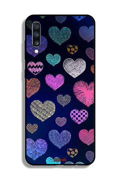 Tolwak غطاء حماية لهاتف سامسونج جالكسي A70 بنقشة قلوب داجا