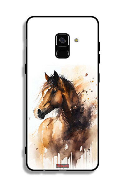 Tolwak غطاء حماية لهاتف Samsung Galaxy A8 Plus (2018) بتصميم حصان تجريدي