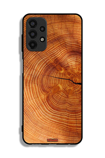 Tolwak Samsung Galaxy A13 4G Protective Case Cover Crack Wood