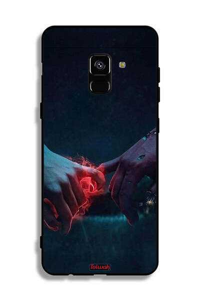 Tolwak غطاء حماية لهاتف Samsung Galaxy A8 Plus (2018) - يدين محترقتين
