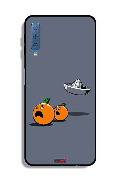 Tolwak غطاء حماية لهاتف Samsung Galaxy A7 (2018) بتصميم فني رقمي بسيط وفكاهي