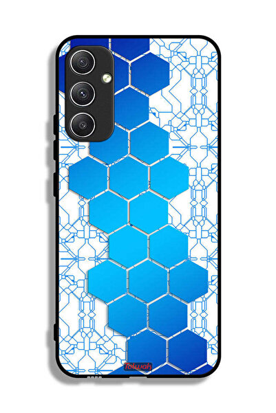 Tolwak غطاء حماية لهاتف سامسونج جالاكسي A34 5G بأيقونات سداسية الشكل من Honey...