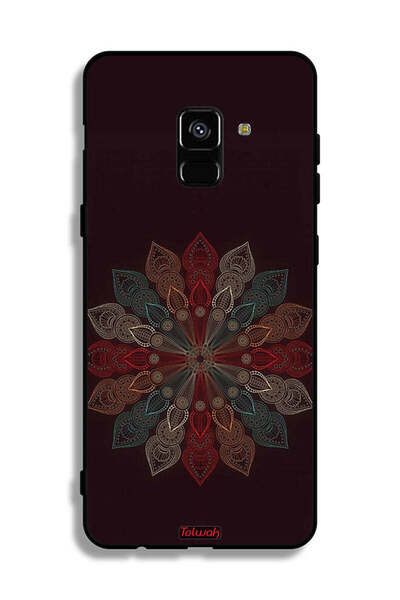 Tolwak غطاء حماية لهاتف Samsung Galaxy A8 Plus (2018) بتصميم زهرة ماندالا