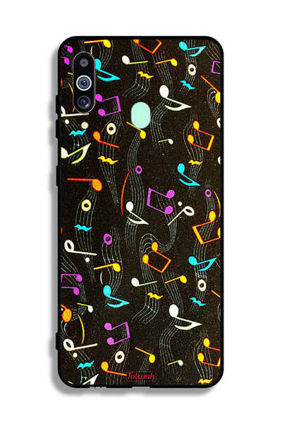 Tolwak غطاء حماية لهاتف سامسونج جالاكسي M40 بنمط قماش موسيقي