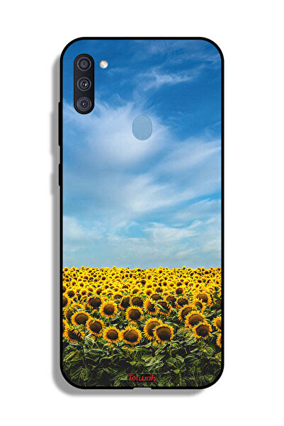 Tolwak غطاء حماية لهاتف سامسونج جالكسي A11 - عباد الشمس تحت السماء