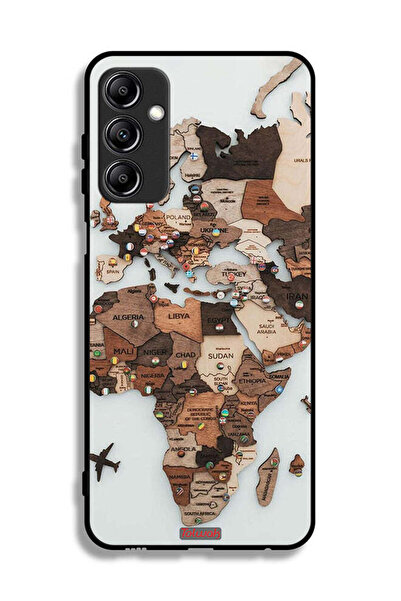 Tolwak غطاء حماية لهاتف Samsung Galaxy A24 4G بتصميم خريطة العالم