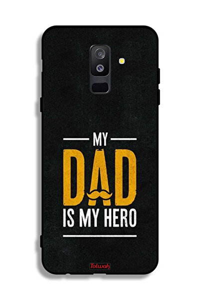 Tolwak غطاء حماية سامسونج جالكسي A6 بلس (2018) غطاء حماية والدي هو بطلي