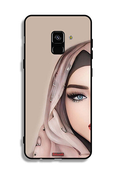 Tolwak غطاء حماية لهاتف Samsung Galaxy A8 Plus (2018) بتصميم فتاة نصف وجه