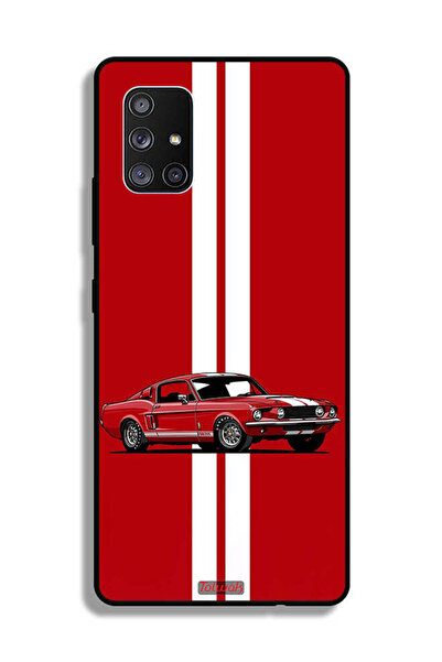 Tolwak Samsung Galaxy A71 5G Protective Case Cover Vintage Car Abstract Art