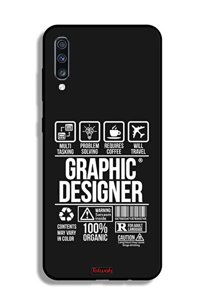 Tolwak Samsung Galaxy A70 Protective Case Cover Graphic Designer Sticker