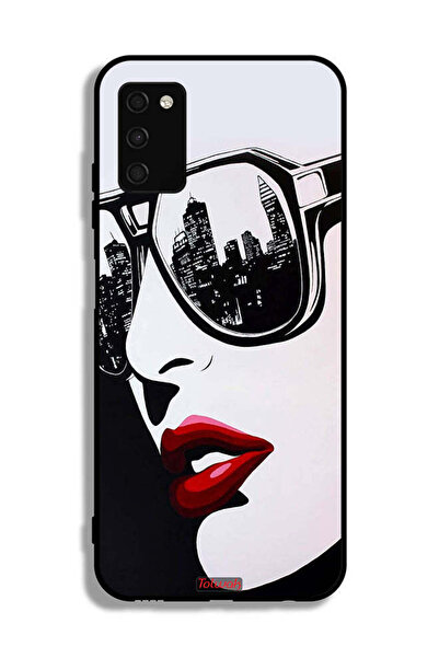 Tolwak غطاء حماية لهاتف Samsung Galaxy A03s بتصميم وجه فتاة وفن تجريدي