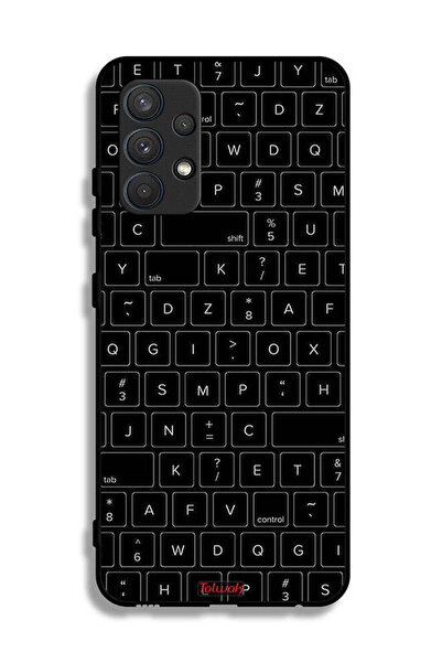 Tolwak غطاء حماية لهاتف Samsung Galaxy A32 4G بنمط مفاتيح لوحة المفاتيح العشو...