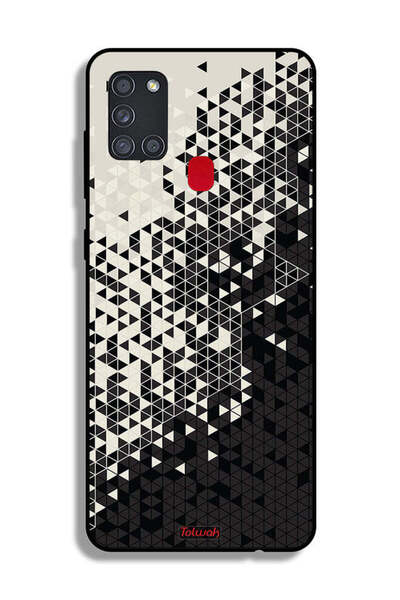 Tolwak غطاء حماية لهاتف سامسونج جالاكسي A21s بنمط مثلث فني رقمي
