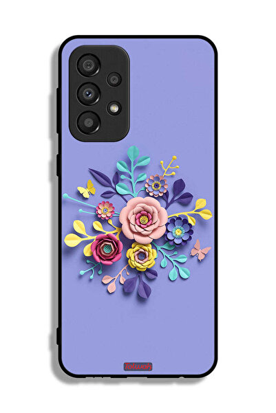 Tolwak Samsung Galaxy A33 5G Protective Case Cover Flowers Art