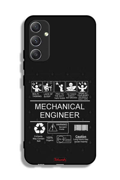 Tolwak غطاء حماية لهاتف Samsung Galaxy A34 5G، ملصق مهندس ميكانيكي