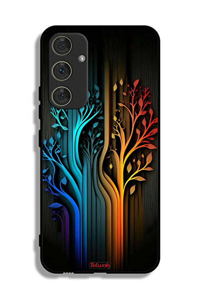 Tolwak غطاء حماية لهاتف سامسونج جالاكسي A54 5G برسومات أوراق الشجر