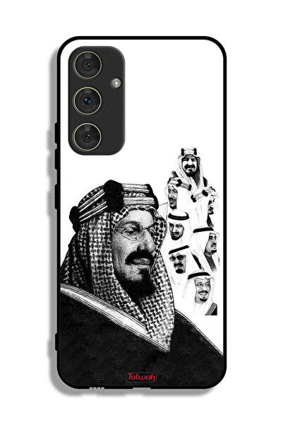 Tolwak غطاء حماية لهاتف سامسونج جالاكسي A54 5G، ملصق فني أبيض وأسود لملوك الم...