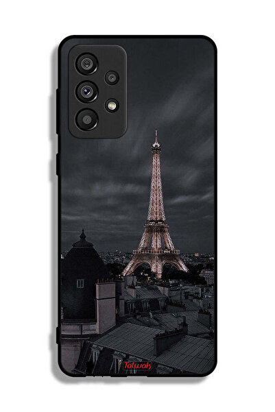 Tolwak Samsung Galaxy A73 5G Protective Case Cover Eiffel Tower In Night