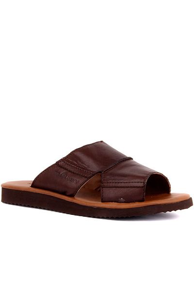 SailLakers Sail Lakers - Brown Leather Men's Outdoor Slippers