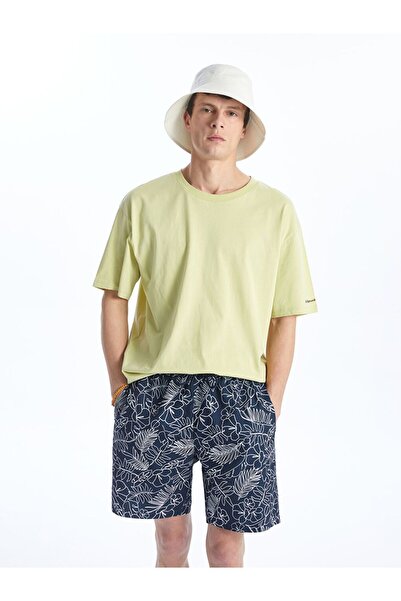 LC Waikiki LCW SWIMWEAR Knee High Height Patterned Men's Sea Shorts