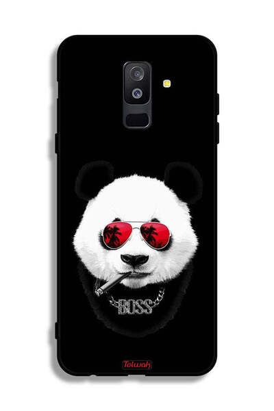 Tolwak Samsung Galaxy A6 Plus (2018) Protective Case Cover Boss Panda