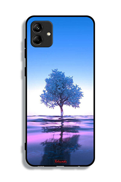Tolwak غطاء حماية لهاتف سامسونج جالاكسي M04 بتصميم شجرة نيون وانعكاس مائي فني...