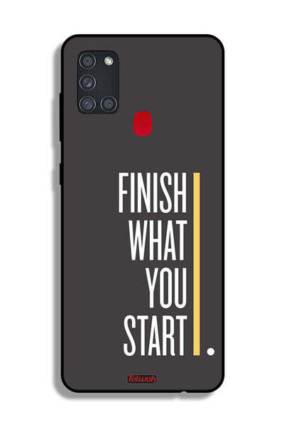 Tolwak Samsung Galaxy A21s Protective Case Cover Finish What You Start