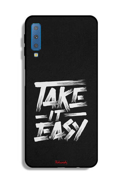 Tolwak غطاء حماية لهاتف Samsung Galaxy A7 (2018) Take It Easy