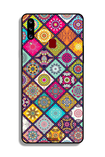 Tolwak غطاء حماية لهاتف سامسونج جالاكسي A20s بنقشة مربعات ماندالا