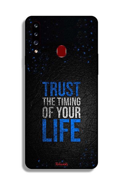 Tolwak Samsung Galaxy A20s Protective Case Cover Trust The Timing Of Your Life