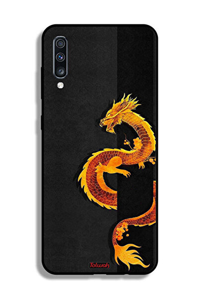 Tolwak Samsung Galaxy A70 Protective Case Cover Dragon Art