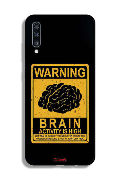 Tolwak غطاء حماية لهاتف Samsung Galaxy A70 تحذير من ارتفاع نشاط الدماغ